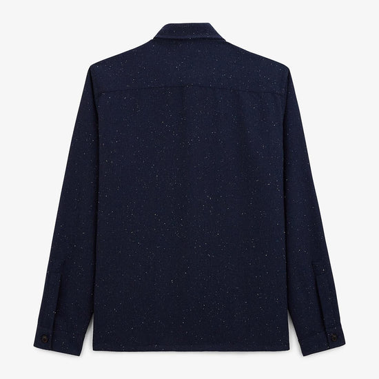 Serge Blanco Surchemise Unie Bleu Foncé