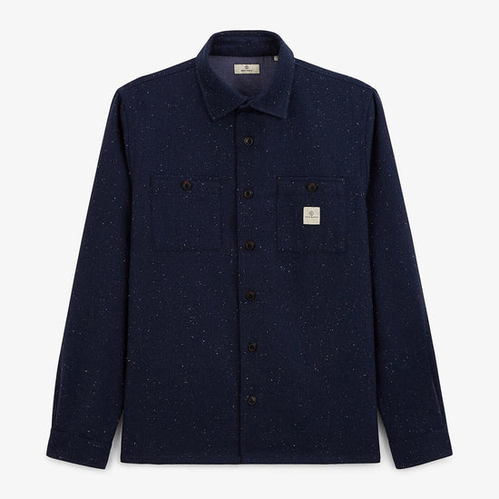 serge blanco Surchemise unie bleu foncé