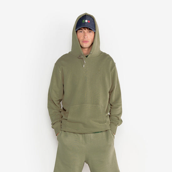 Serge Blanco Sweat à Capuche Silas Vert Teck