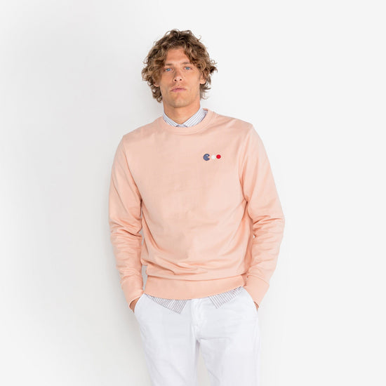 Serge Blanco Sweat Sven Broderie Arcade Rose Skin