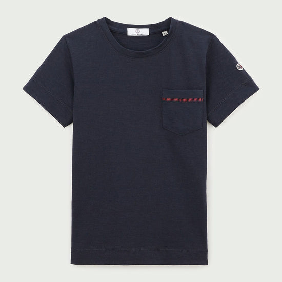 serge blanco T-shirt Junior en jersey bleu foncé