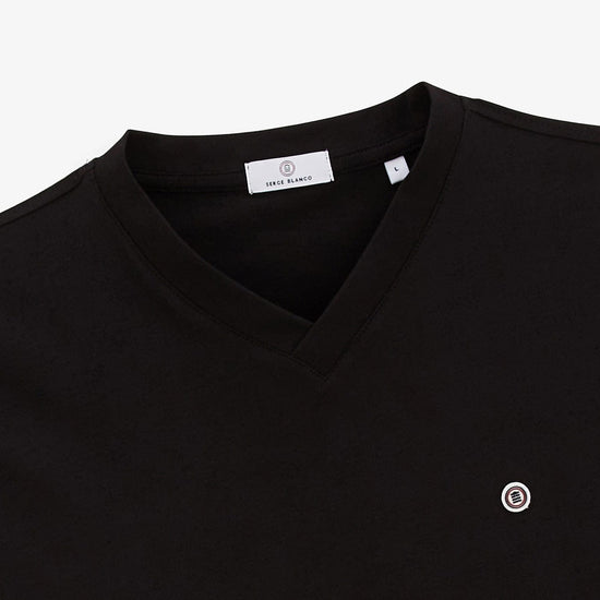 Serge Blanco T-shirt Manches Courtes Thibault Noir