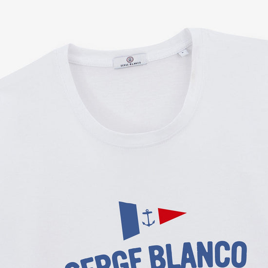 Serge Blanco T-shirt Manches Courtes Tigran Blanc