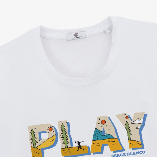 Serge Blanco T-shirt Manches Courtes Todd Blanc