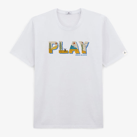 serge blanco T-shirt manches courtes Todd blanc