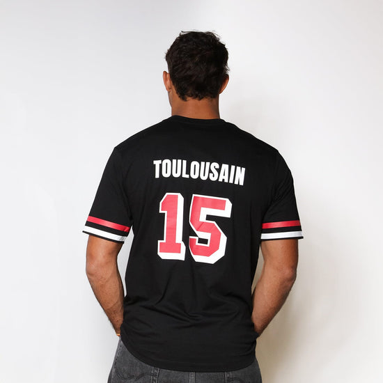 Serge Blanco T-shirt Print Stade Toulousain Noir