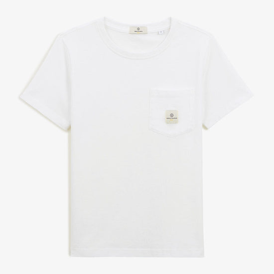 serge blanco T-shirt Tim junior blanc avec poche