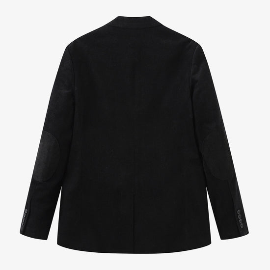 Serge Blanco Veste Blazer Henri En Velours Noire
