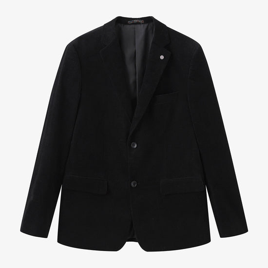 serge blanco Veste blazer Henri en velours noire
