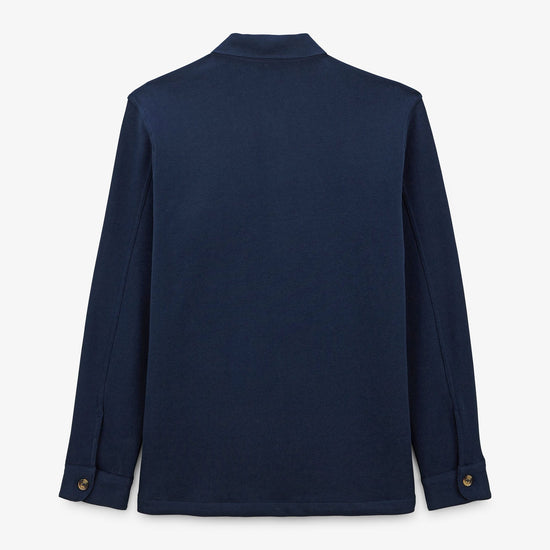 Serge Blanco Veste Dave En Molleton Bleu Marine