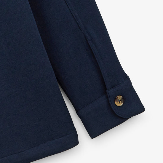 Serge Blanco Veste Dave En Molleton Bleu Marine