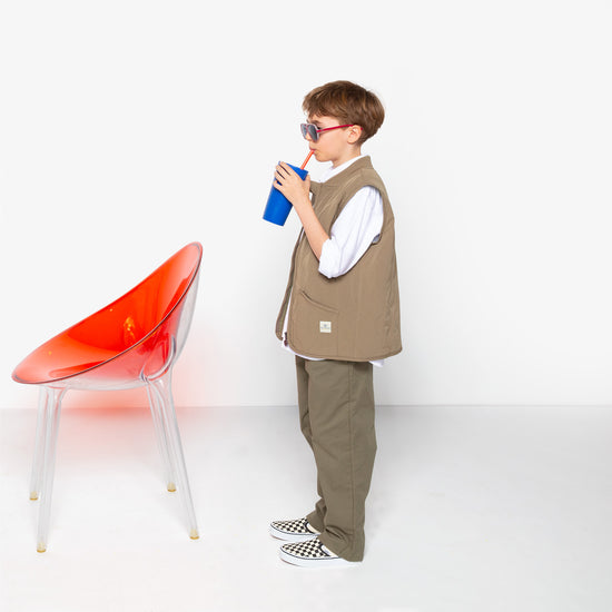 Serge Blanco Veste Matelassée Dustin Junior Beige