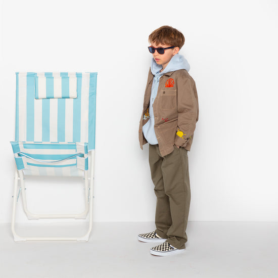 Serge Blanco Veste Worker Wendel Junior Militaire