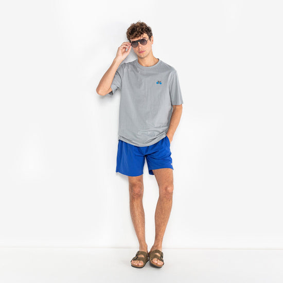 Serge Blanco Short De Bain Bicolor Nestor Bleu Royal