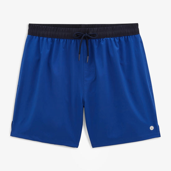 serge blanco Short de bain bicolor Nestor bleu royal