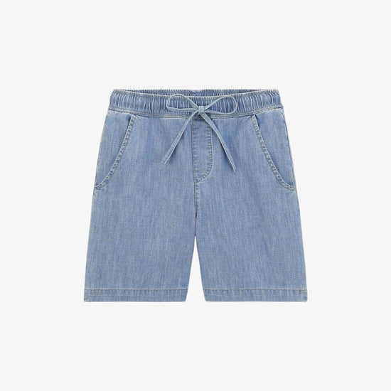 serge blanco Short taille élastique Junior bleu denim