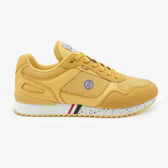 Serge Blanco Sneaker Chamonix Vintage Canvas Jaune Citron