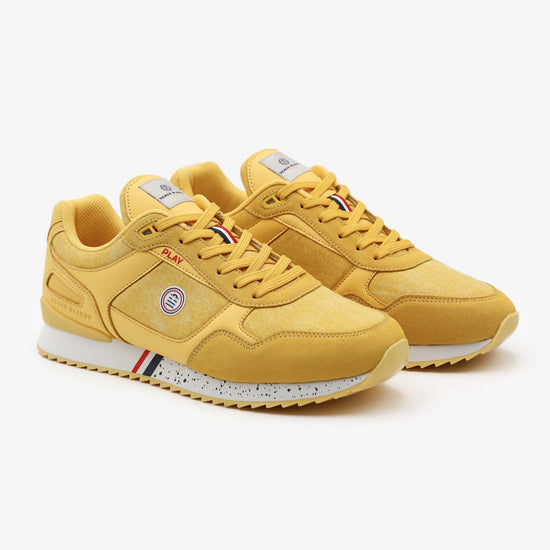 serge blanco Sneaker Chamonix vintage canvas jaune citron