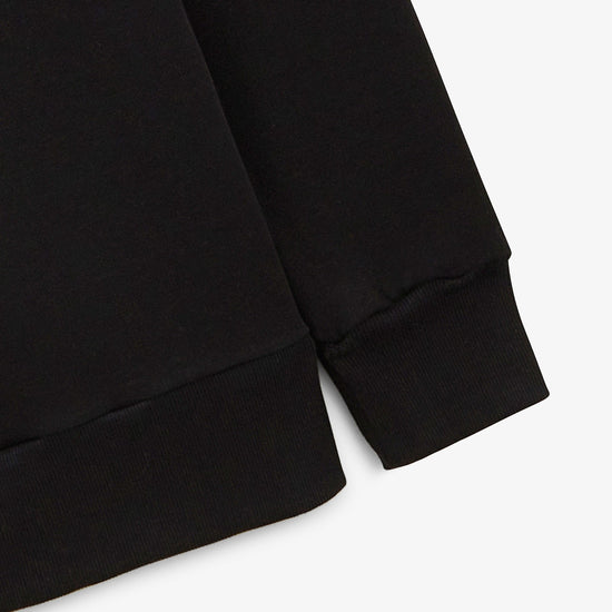 Serge Blanco Sweat à Col Rond Tricolore Logo Gris Anthracite