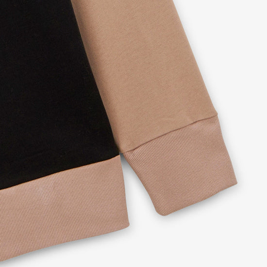 Serge Blanco Sweat Col Rond Tricolore Gris Anthracite