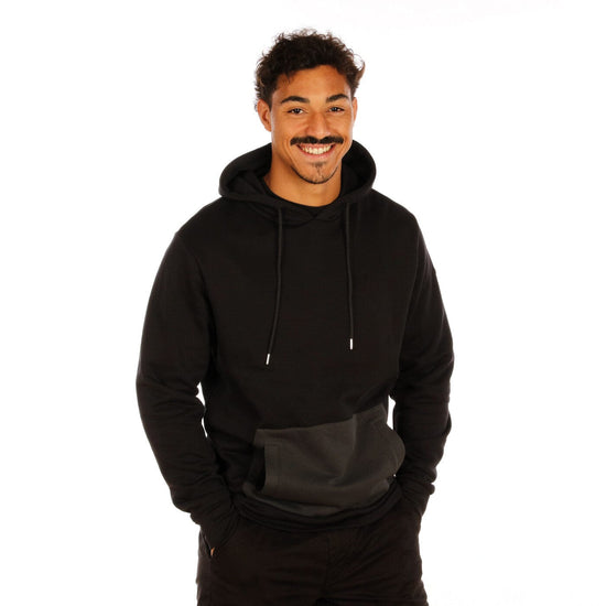 Serge Blanco Sweat STADE TOULOUSAIN En Molleton Noir
