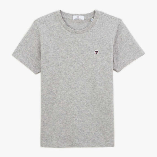 serge blanco T-shirt Junior à col rond en coton gris chiné