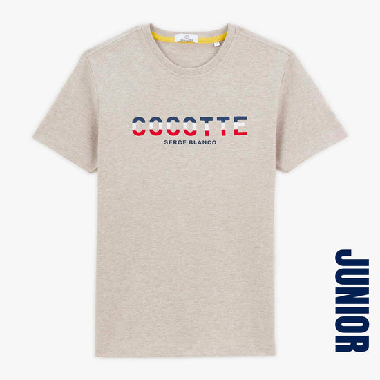 serge blanco T-shirt Junior COCOTTE édition limitée beige chiné