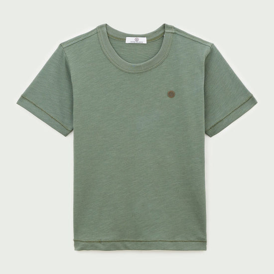 serge blanco T-shirt Junior en jersey vert militaire