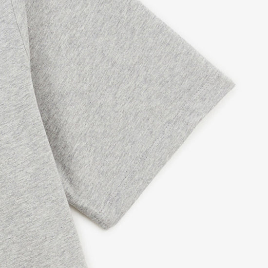 Serge Blanco T-shirt Manches Courtes Col Rond Gris Chiné