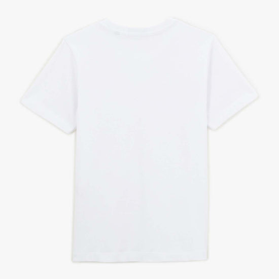 Serge Blanco T-shirt Manches Courtes Junior à Col Rond En Coton Blanc