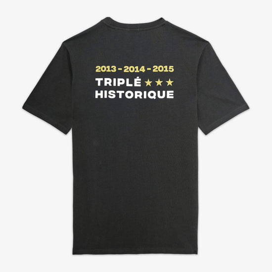 Serge Blanco T-shirt Manches Courtes RCT Triplé Coupe D'Europe Gris Anthracite