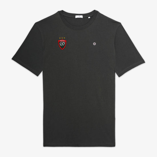 serge blanco T-shirt manches courtes RCT Triplé Coupe d'Europe gris anthracite