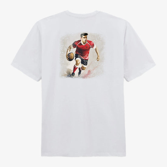 Serge Blanco T-shirt Manches Courtes Rugby Club Toulonnais Blanc