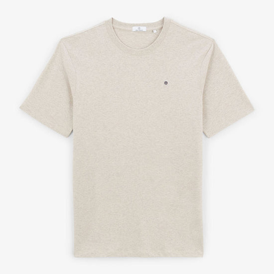 serge blanco T-shirt manches courtes Theo beige chiné