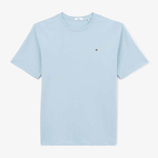 serge blanco T-shirt manches courtes Théo bleu ciel
