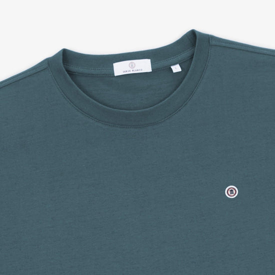 serge Blanco T-shirt Manches Courtes Théo Bleu Denim