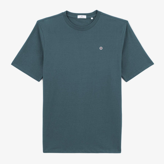 serge blanco T-shirt manches courtes Théo bleu denim