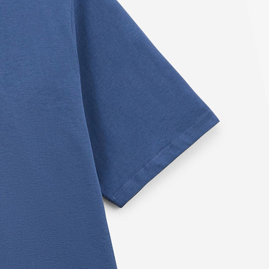 Serge Blanco T-shirt Manches Courtes Theo Bleu Indigo