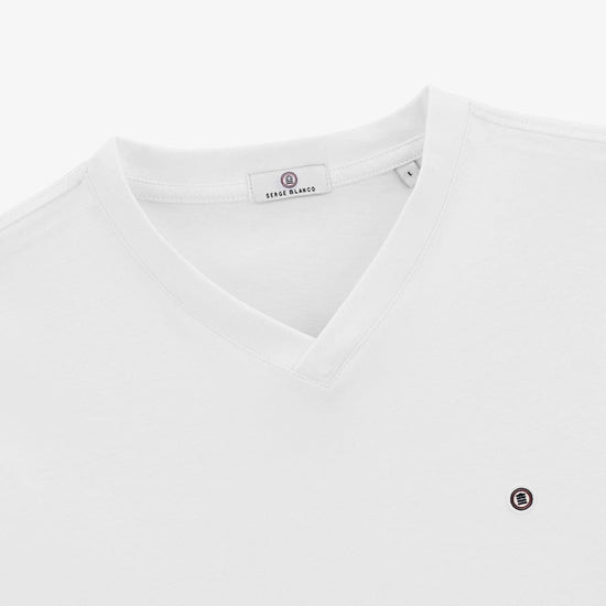 Serge Blanco T-shirt Manches Courtes Thibault Blanc