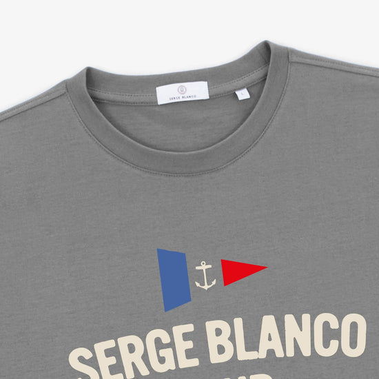 Serge Blanco T-shirt Manches Courtes Tigran Gris Ardoise
