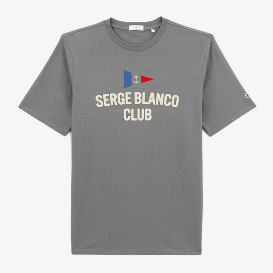 serge blanco T-shirt manches courtes Tigran gris ardoise