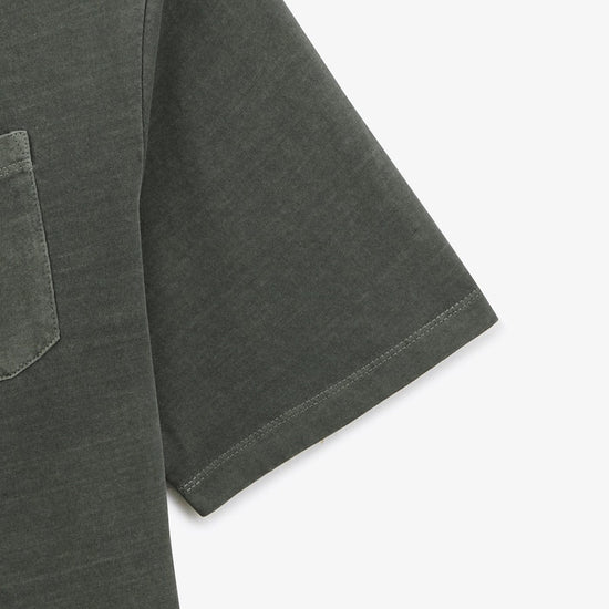 Serge Blanco T-shirt Manches Courtes Tim Avec Poche Poitrine Gris Anthracite