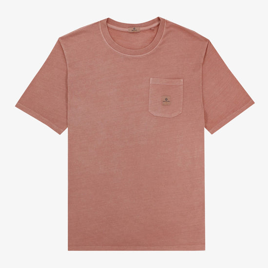 serge blanco T-shirt manches courtes Tim avec poche poitrine rose skin