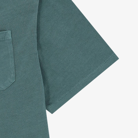 Serge Blanco T-shirt Manches Courtes Tim Avec Poche Poitrine Vert Mint