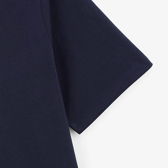 Serge Blanco T-shirt Manches Courtes Trent Broderie Lunettes Dark Navy