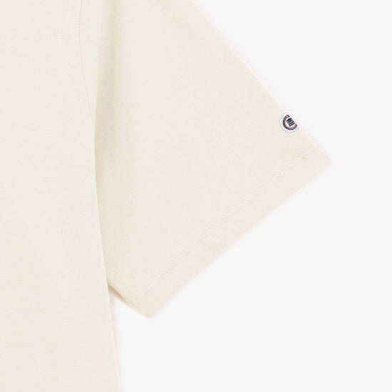 Serge Blanco T-shirt Manches Courtes Turin Imprimé SERGE Blanc Latte