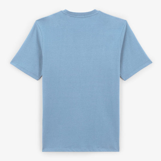 Serge Blanco T-shirt Manches Courtes Turin Imprimé SERGE Bleu Nuage