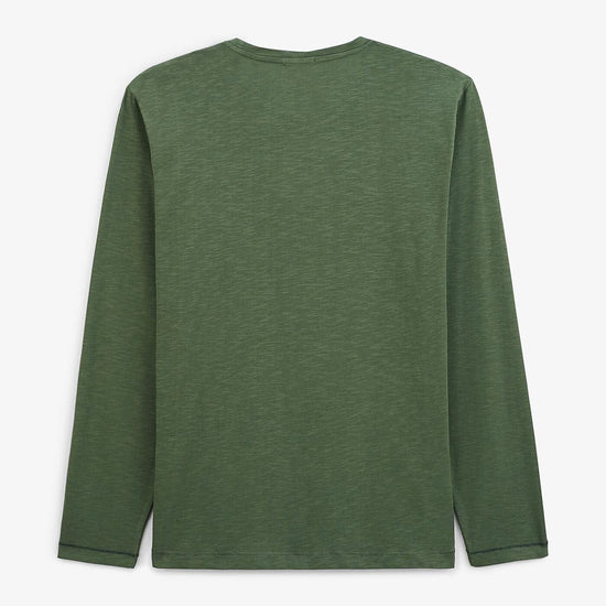 Serge Blanco T-shirt Manches Longues Vert Militaire