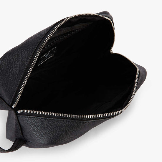 Serge Blanco Trousse De Toilette London En Cuir Noir