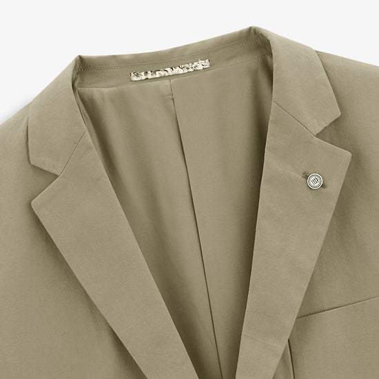 Serge Blanco Veste Blazer Simonni En Coton Vert Teck